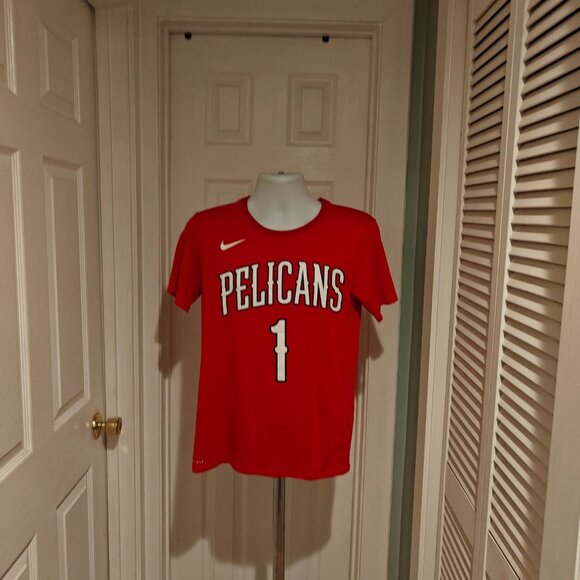 New Orleans Pelicans Zion Williamson Nike NBA Shirt Red Men's S Basketball - Picture 4 of 14